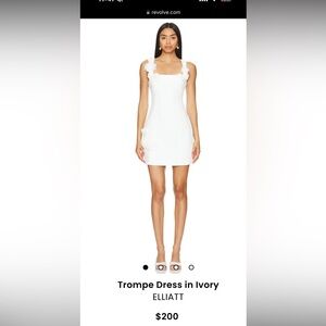 COPY - Elliat white Trompe Dress